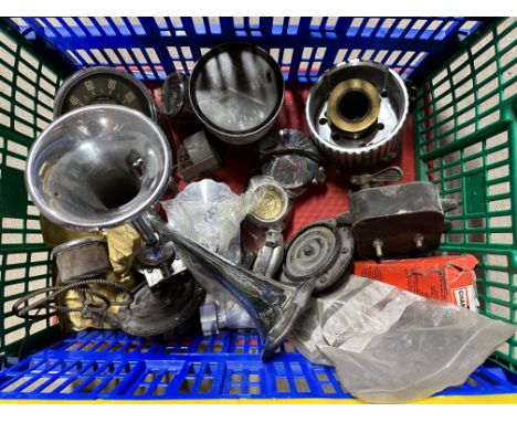 A selection of assorted spares including carburettor etc.