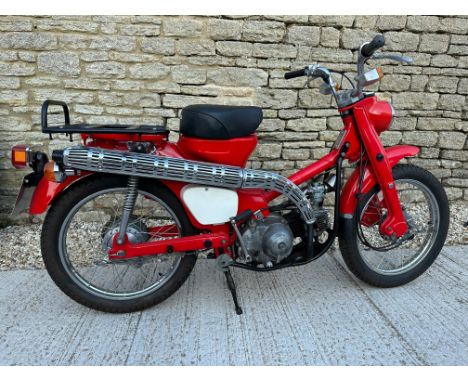 1968 Honda CT90 Reg. no. XPX 691FFrame no. CT90 163637Engine no. CT90E 163923The CT90 had a 13-year production run from 1966,