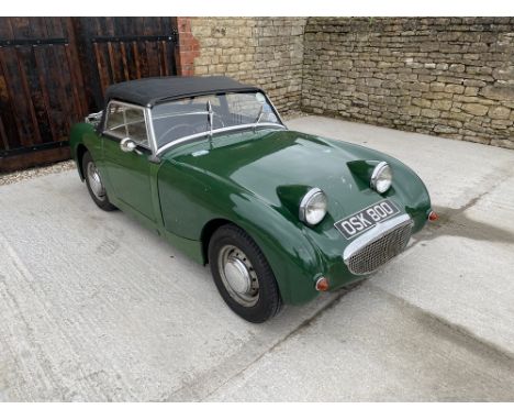 271959 Austin-Healey Frogeye SpriteReg. no. OSK 800Chassis no. AN5/15891Engine no. 9C-U-H/15588Transmission: ManualMileage: 3