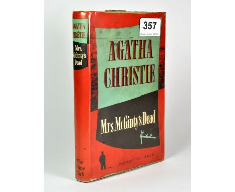 A first edition of Agatha Christie's 'Mrs McGinty's death' published in 1952 (ex Stepney library).