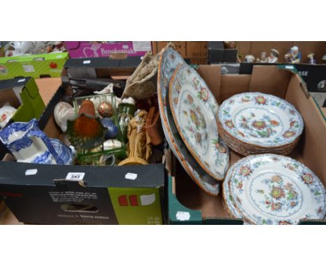 A quantity of collectibles to include some Oriental and Middle Eastern figurines, decorative ceramic and metal eggs, a Copela