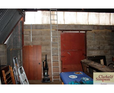 An aluminium ladder