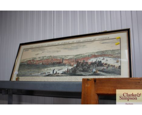 A framed print of 'The Southwest Prospect of Ipswich in the country of Suffolk'