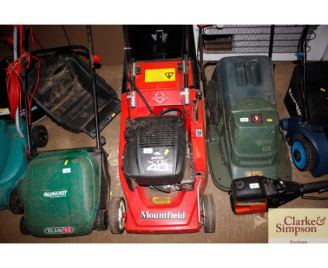 A Mountfield petrol rotary lawnmower