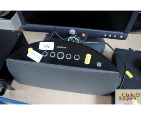 A Goodmans speaker with remote control