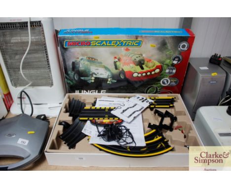 A micro Scalextric set