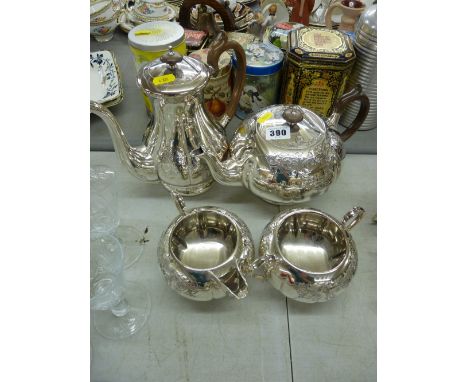 Four piece electroplate fine quality tea service