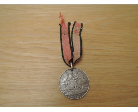 A Turkish Crimea Medal, Sardinia issue, ring top with ribbon to SJT J.MERCER.Royal Dragoons, engraved naming, miniature ribbo