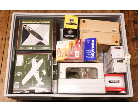 15 various items. SpecCast- 5x P51-D Mustang. Plus a F4U-1 Corsair. SpecCast 1935 Ford Tankers, TEXACO. 2x First Gear 1:50 sc