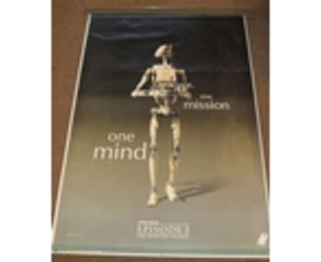 3 impressively large original Cinema Foye portrait Film Posters for the 1999 Lucas Films 'STAR WARS ' Episode 1 The Phantom M