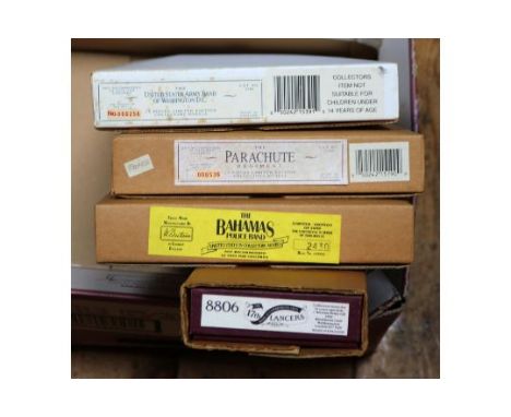 Britains Soldiers. 1970s-1990s examples. 2430 The  Bahamas Police Band, 11 pieces. 5190 The Parachute Regiment, 10 pieces. 53