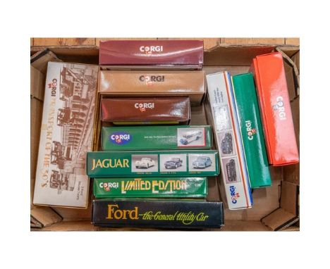12 Corgi Classic Sets. Charrington (D52/1). 50th Anniversary Battle of Britain, Royal Mail Set, Morris Minor Van and Bedford 
