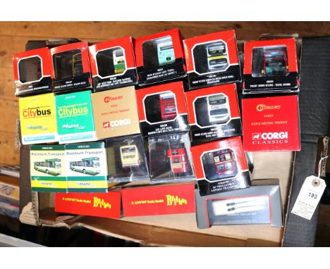 20 Original Omnibus, 1:76 Corgi Classics, Creative Master and Britbus Buses and Coaches. Including OOC &amp; 1:76 Classics - 