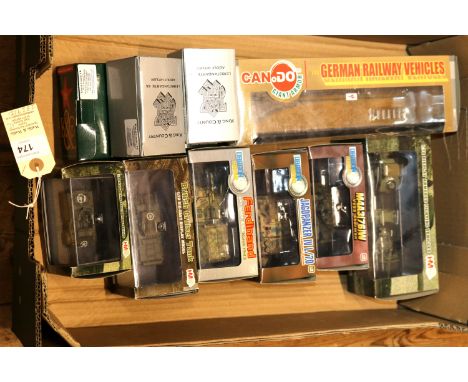 Small quantity of Military vehicles and King &amp; Country figures. 6 German and American tanks etc by Dragon Armor and HM (H