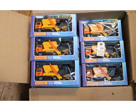 Matchbox Super kings K-28 Bedford skip truck ( Hales). Full trade carton of 24 models, all boxed and unused. These date from 