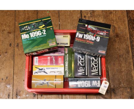 10 Dragon Warbirds series model planes in 1:72 scale. FW 190D-9 Waldemer Wubke, Me 109G-2 Stab III./JG 52 Grunherz, A6M2 ZERO