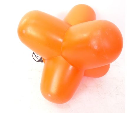 An orange Tom Dixon 1994 design Jack floor lamp, with fitting 