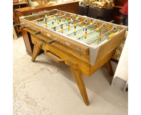 A Vintage French table football game, Bussoz, 79 Rue de Clignancoupt Paris 18, L151cm 