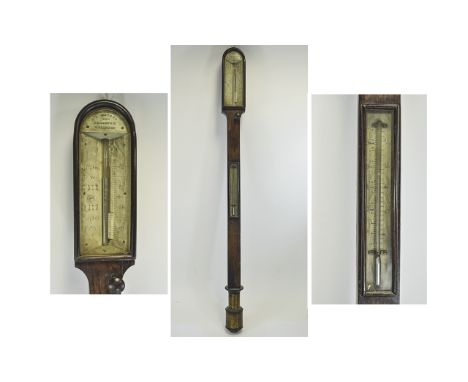 Victorian Rosewood Marine Stick Barometer by D. McGregor & Co., Glasgow & Greenock (fl. 1848-1900) With ivory vernier and sca