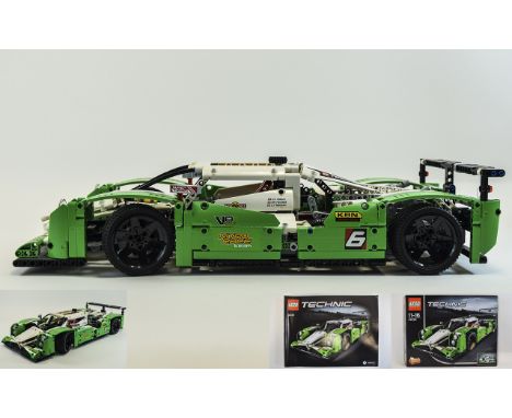 Lego Technic Super Turbo Model 24 Hours Racing Car with Motorised Power Functions 11 - 16 42039. Features a V8 Engine with Mo