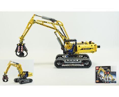 LEGO Construction Boxed Set; Lego Technic 42006: Excavator, 2-in-1 model: rebuilds into a Tracked Tractor with raising/loweri