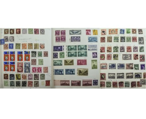 Loose Lever Style Stamp Album To Include A Collection Of Mainly GB & Commonwealth Stamps, Mostly Hinged - Queen Elizabeth II.