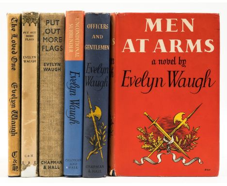 Waugh (Evelyn) [The Sword of Honour Trilogy], comprising Men at Arms, spine ends and corners a little bumped and creased, jac