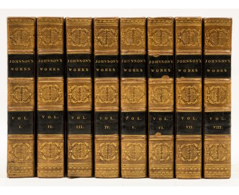 NO RESERVE Johnson (Samuel) The Works, 8 vol., contemporary ink signature to head of titles, very occasional light foxing, ha