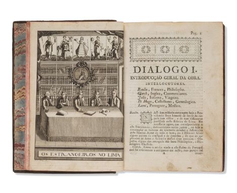 Portuguese Enlightenment.- Lima Bezerra (Manoel Gomes de) Os estrangeiros no Lima: ou conversaçoens eruditas...com huma desc