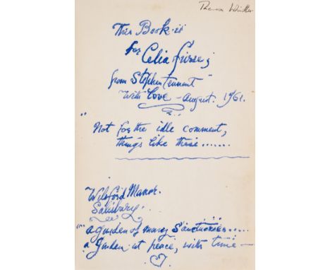 *** Please note, the description for this lot has changed.***Tennant (Stephen).- Cather (Willa) On Writing: Critical Studies 