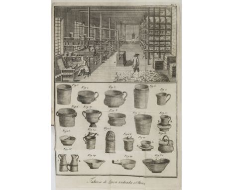 Ceramics production.- Xavier (Antonio Velloso, translator) Arte da louça vidrada, title with small wood-engraved royal arms,