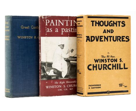 Churchill (Sir Winston Spencer) Thoughts and Adventures, first edition, portrait frontispiece, some light spotting to periphe