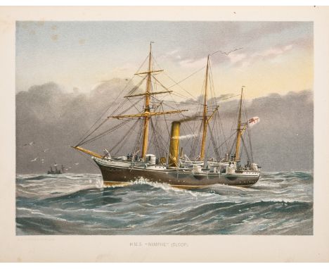 Naval.- Low (Lt. Charles Rathbone) Her Majesty's Navy, 3 vol. in 6, 3 additional pictorial titles, 43 chromolithographed plat