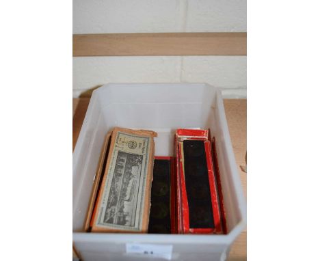 BOX OF MAGIC LANTERN SLIDES