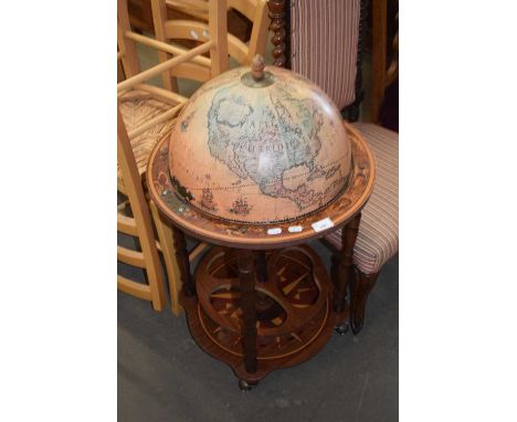 MODERN GLOBE FORMED DRINKS CABINET