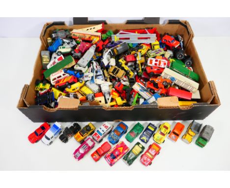 Corgi - Matchbox - Majorette - A quantity of unboxed vehicles including Convoy Trucks, Ford Escort Cabriolet, Thunderbird Tur