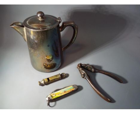 A good mixed lot to include a Metropolitan Police whistle inscribed The Metropolitan J. Hudson &amp; Co 13 Barr St Birmingham
