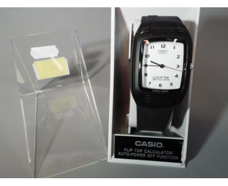 Casio Fliptop - a Casio Fliptop calculator auto power wristwatch in original box with instructions but not for this watch.