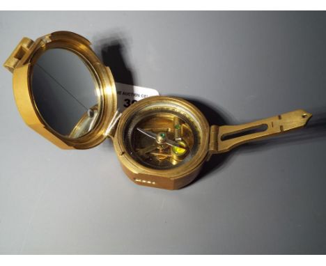 A brass compass, Stanley, London