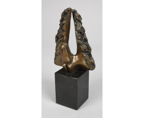 Zofia Wolska, moderne Adlerplastikdatiert 5/99, monogrammiert ZW, Sockel mit Plakette "Zofia Wolska Warszawa", Bronze braun p