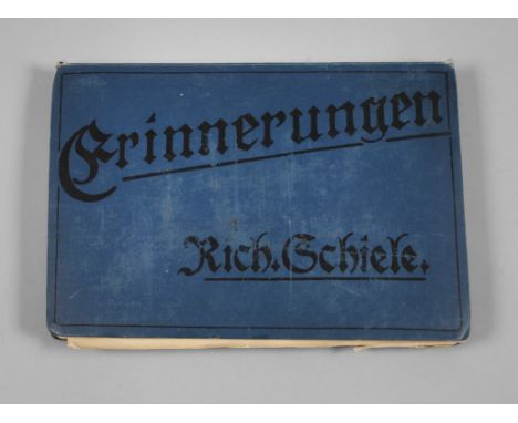 Dienstzeitfotoalbum 1. Weltkrieg"Erinnerungen Rich. Schiele", ca. 65 Fotos, Skizzen und Zeitungsausschnitte, darunter Portrai