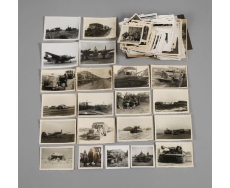 Konvolut Fotos 2. Weltkriegca. 320 Stück, West- und Ostfeldzug, darunter Portrait- und Gruppenfotos, Leben im Felde, an der F