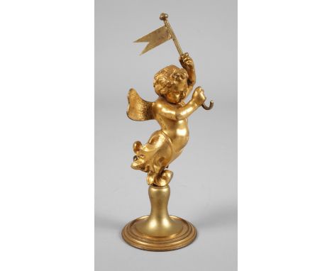Taschenuhrenständer Barbedienne2. Hälfte 19. Jh., am Sockel signiert F. Barbedienne, Bronze vergoldet, mehrteilig gegossen un