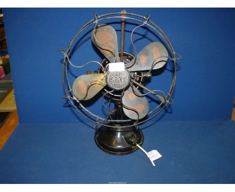 A vintage G.E.C. electric Fan.