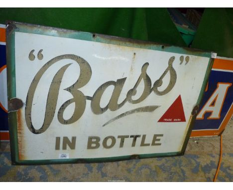 A 'Bass Brewery' enamel sign, 30'' x 20''.