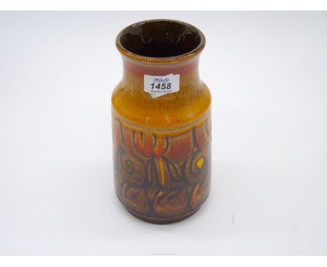 A 1970's Poole Pottery 'Aegean' Vase, 9 1/4'' tall.