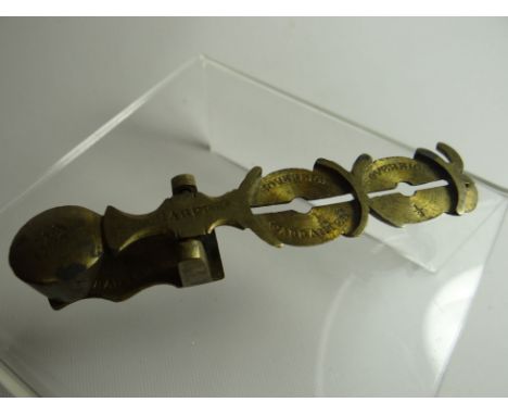A set of Georgian brass sovereign pocket-scales by Harper