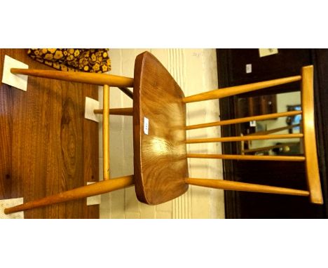 A circa 1950's Ercol light elm single chair.