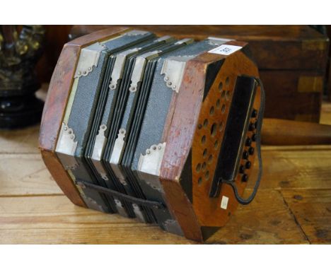 A modern ten key piano accordion.