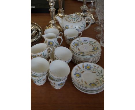 A Wedgwood Wheatear pattern tea service.